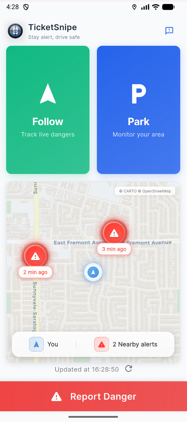 TicketSnipe App Android