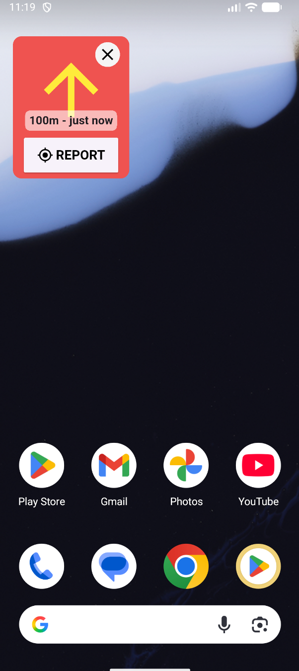 TicketSnipe Danger Alert Android